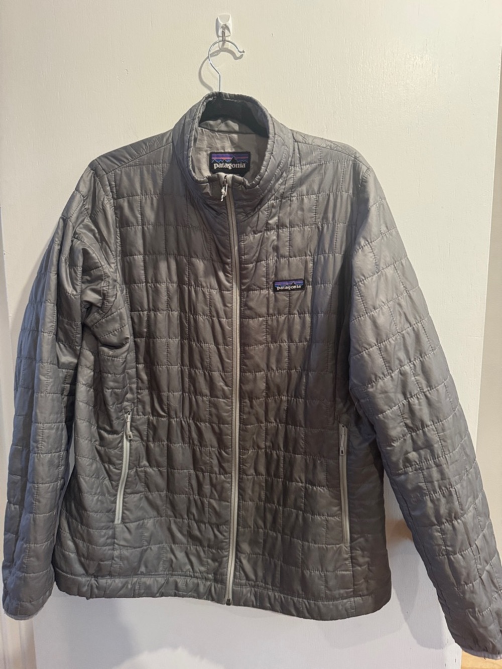 Patagonia Nano Puff Jacket XL Gray Lightweight Insulated Coat Packable